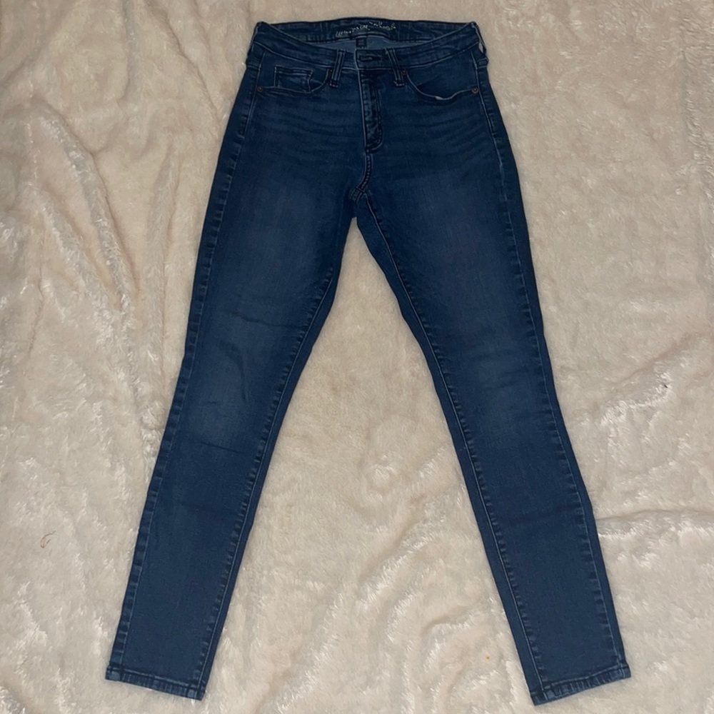 Dark wash denim